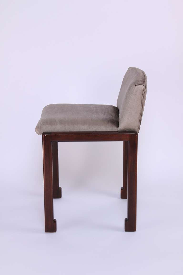 Upholstery Set of Six 1950s Vladimir Kagan Dining Chairs