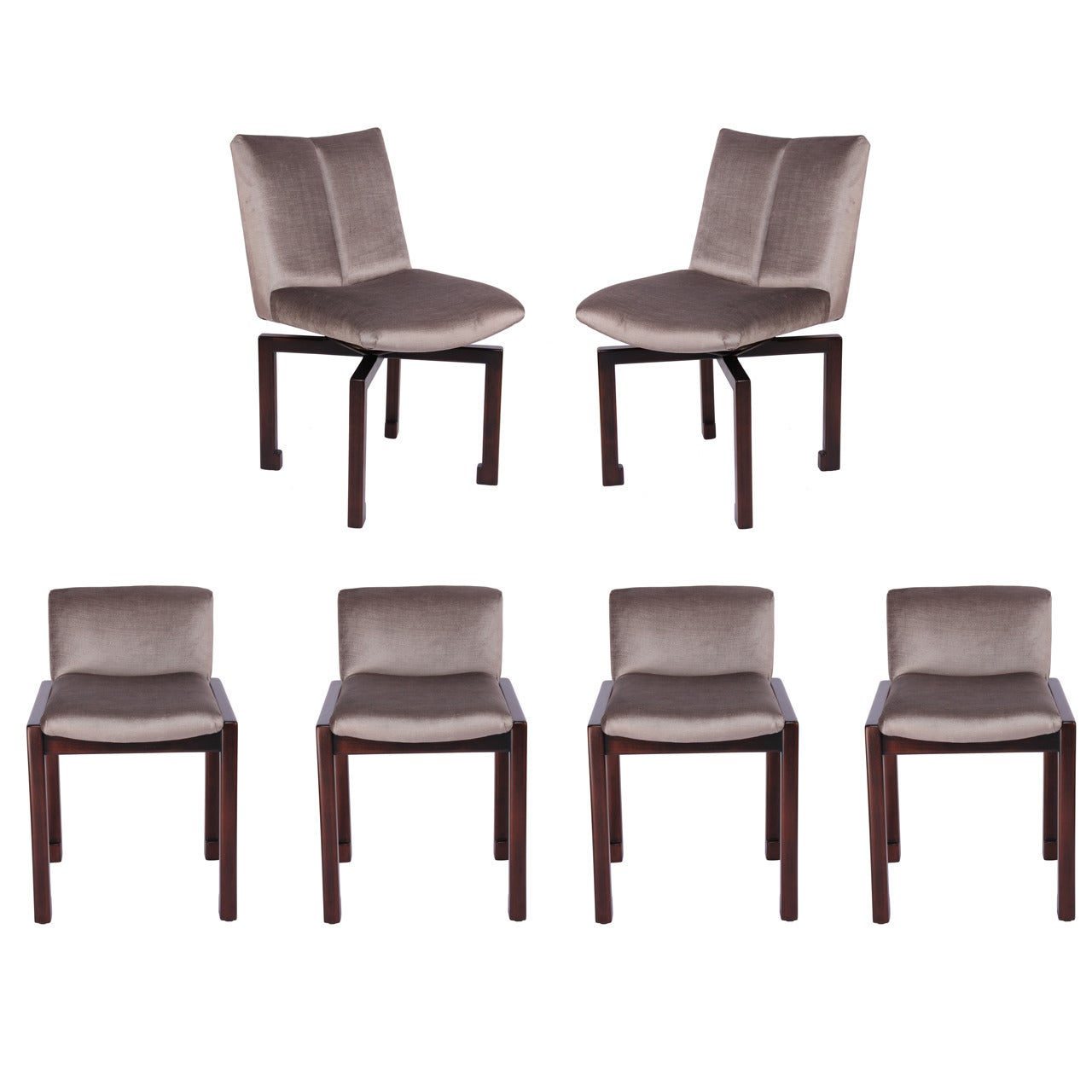 Set of Six 1950s Vladimir Kagan Dining Chairs