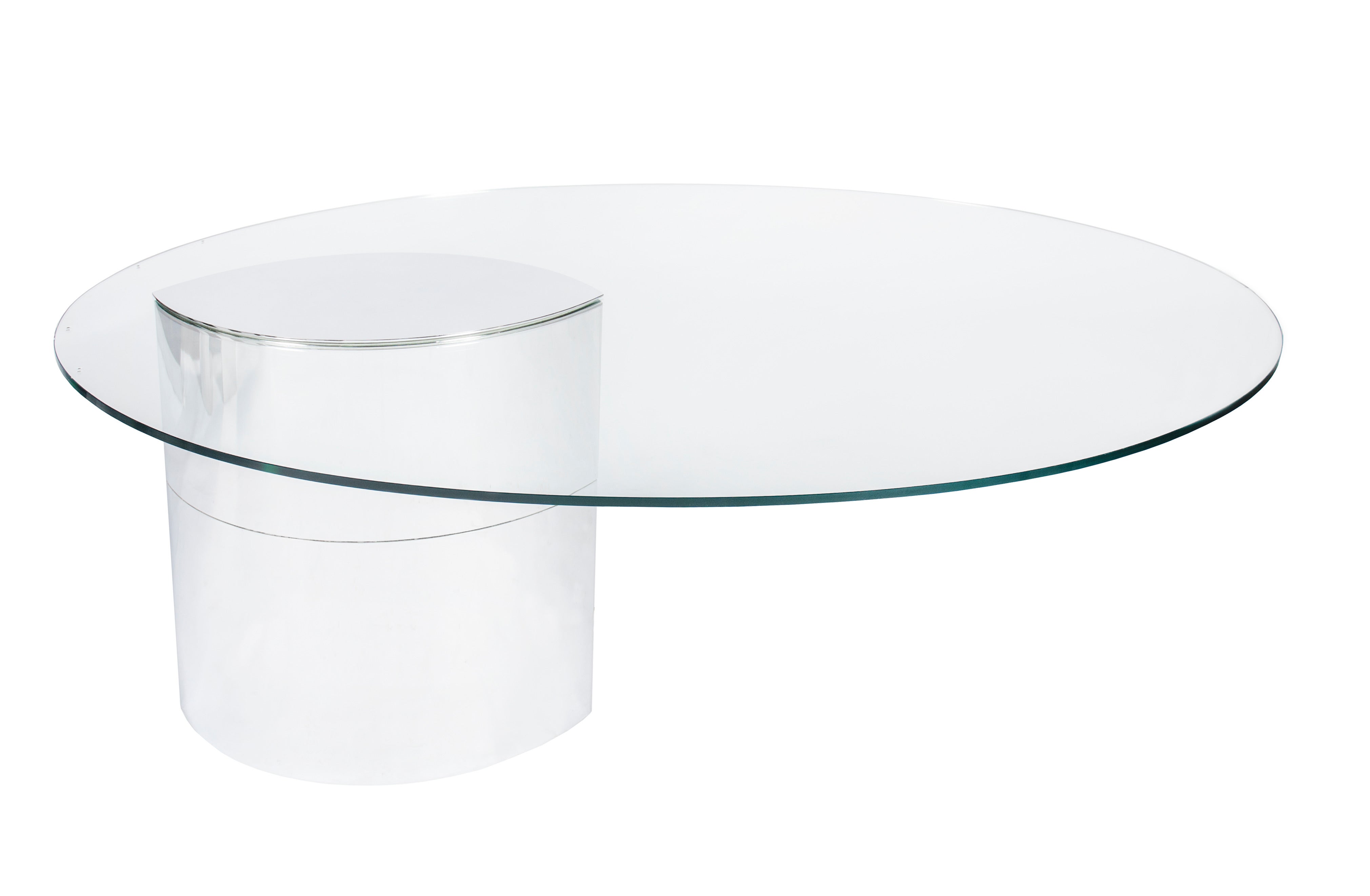 Cini Boeri "Lunario" Cantilevered Glass Desk