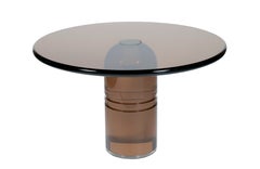 Rare 1970s Smoked Lucite Le Dome Dining Table by Charles Hollis Jones