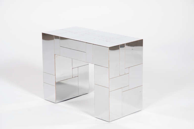 Paul Evans Chrome Cityscape Coffee Table In Good Condition In Brooklyn, NY