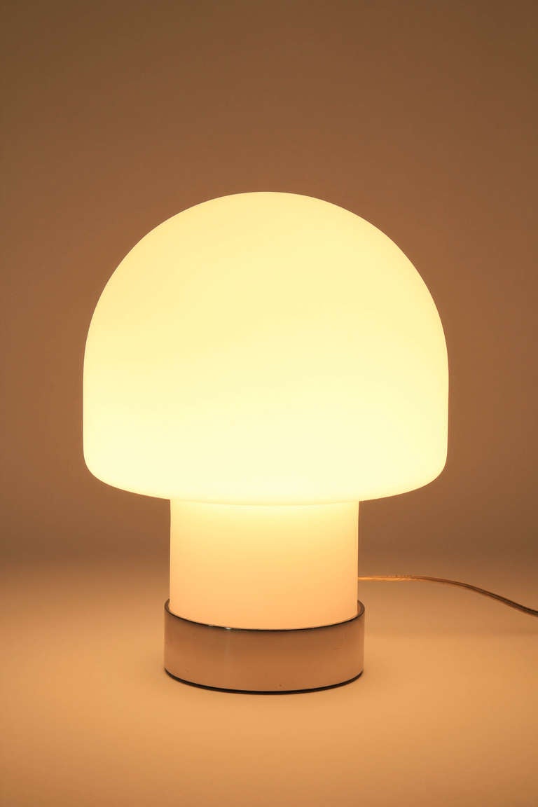 glass mushroom lamp