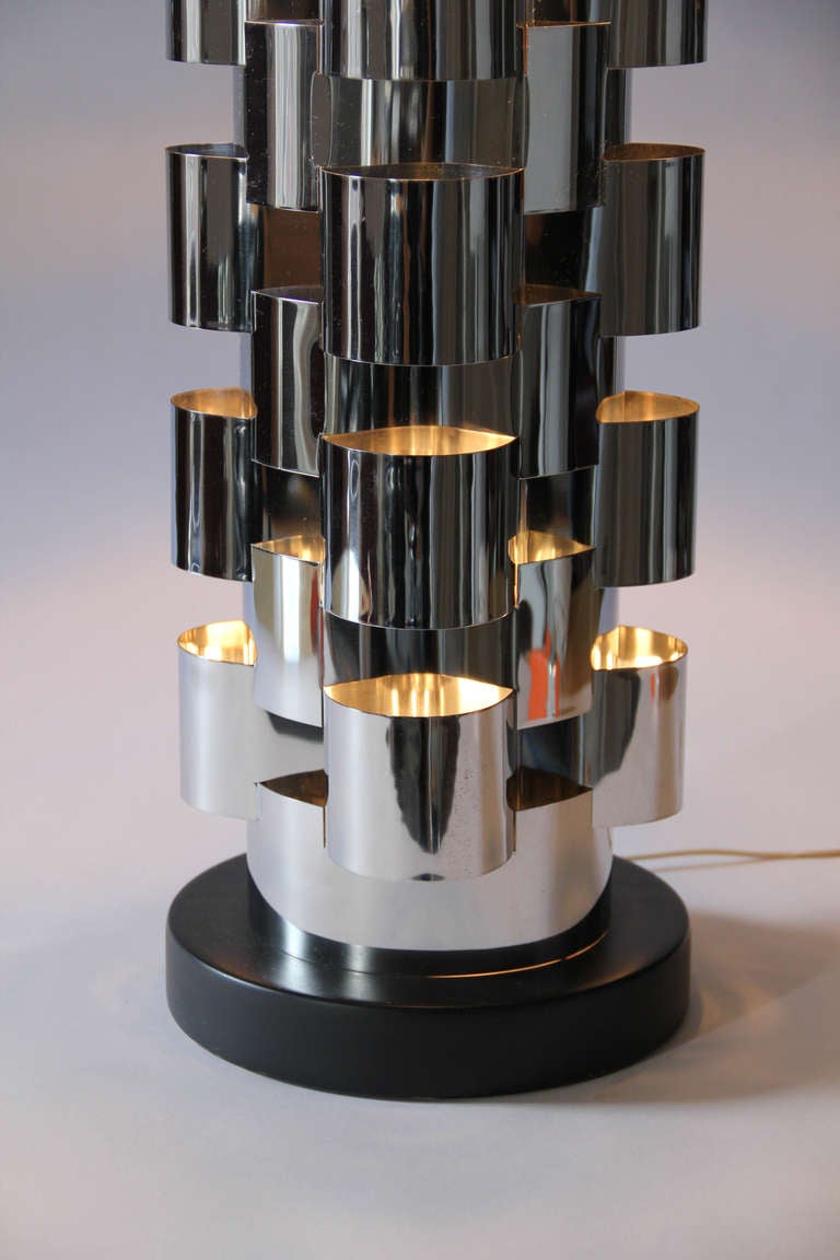 American C. Jeré/Artisan House Chrome Table Lamps