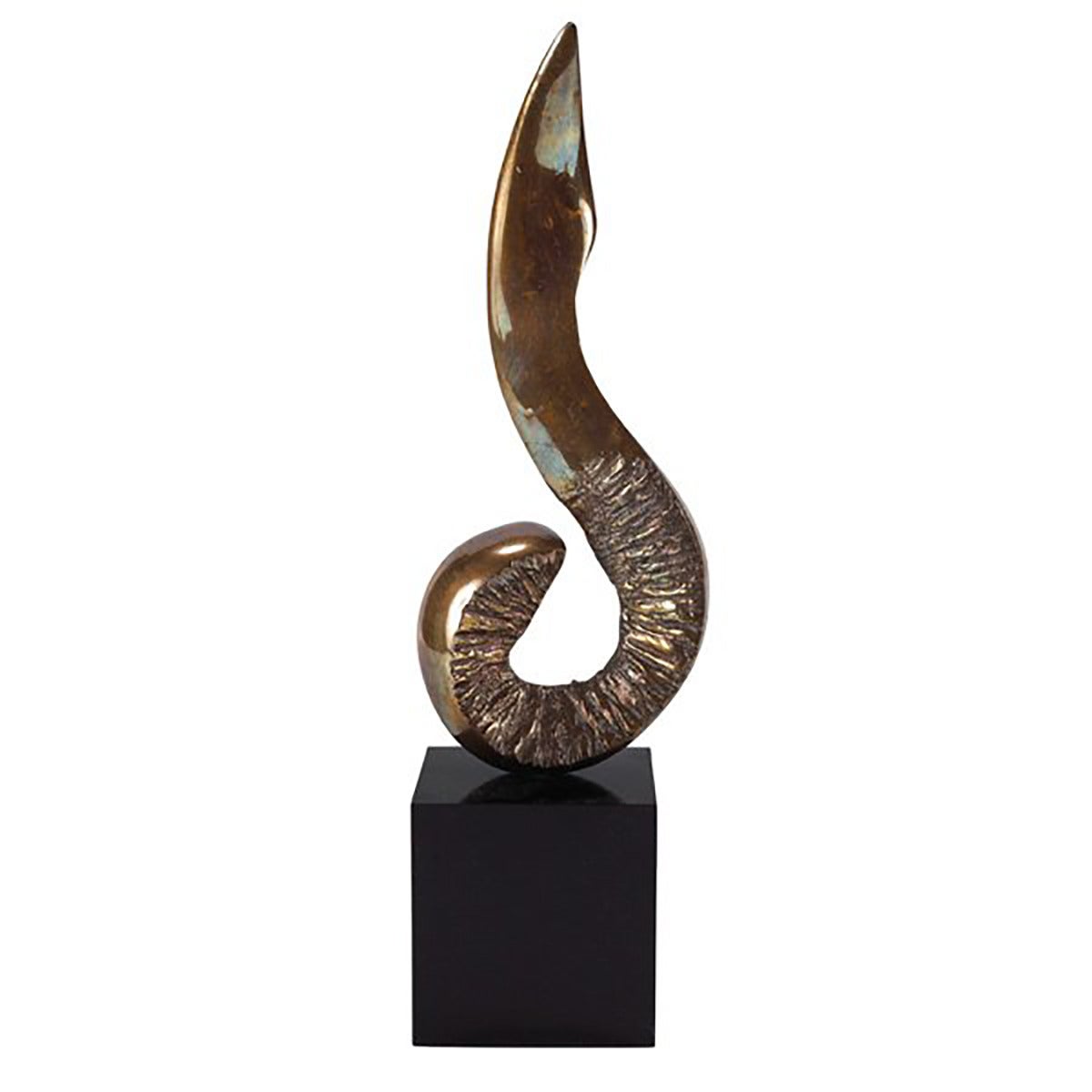 Joseph Burlini 1960s Bronze Table Sculpture For Sale