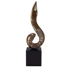 Joseph Burlini 1960s Bronze Table Sculpture