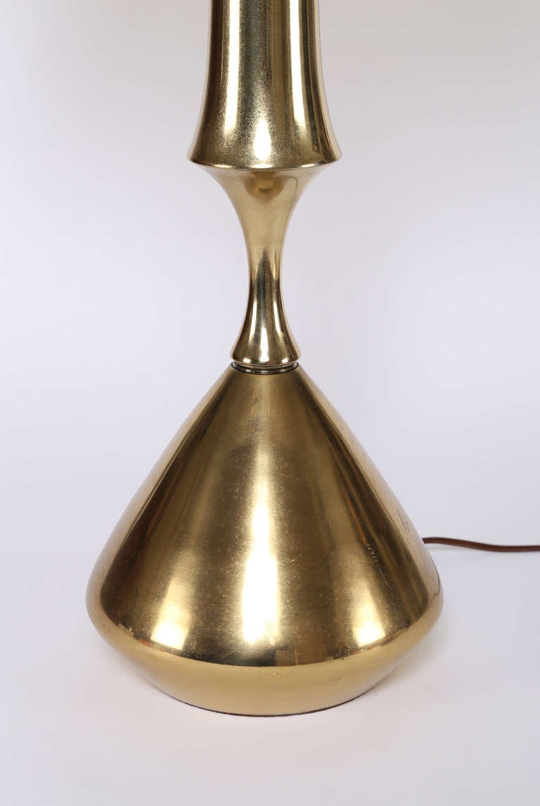 American Modern 1970s Brass Table Lamps
