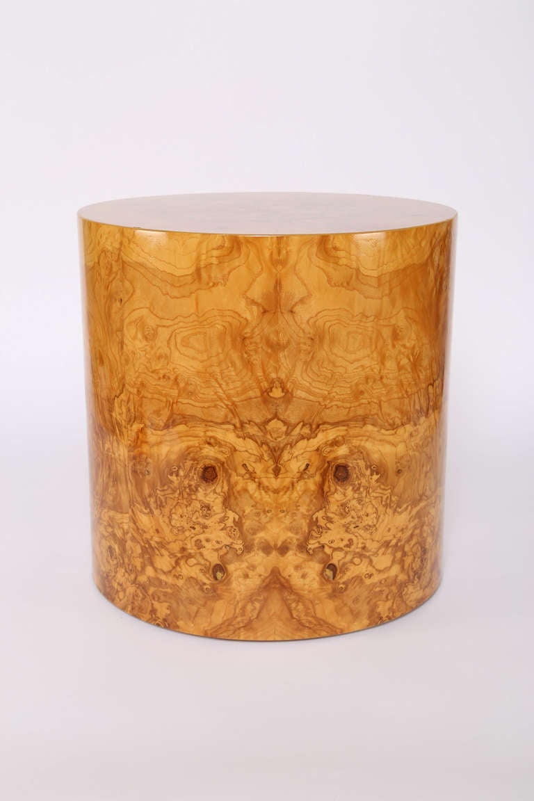 Matching Burl Drum Tables by Habitat In Good Condition In Brooklyn, NY