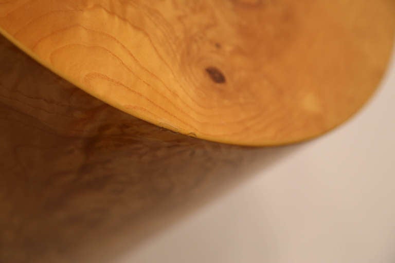 Matching Burl Drum Tables by Habitat 4