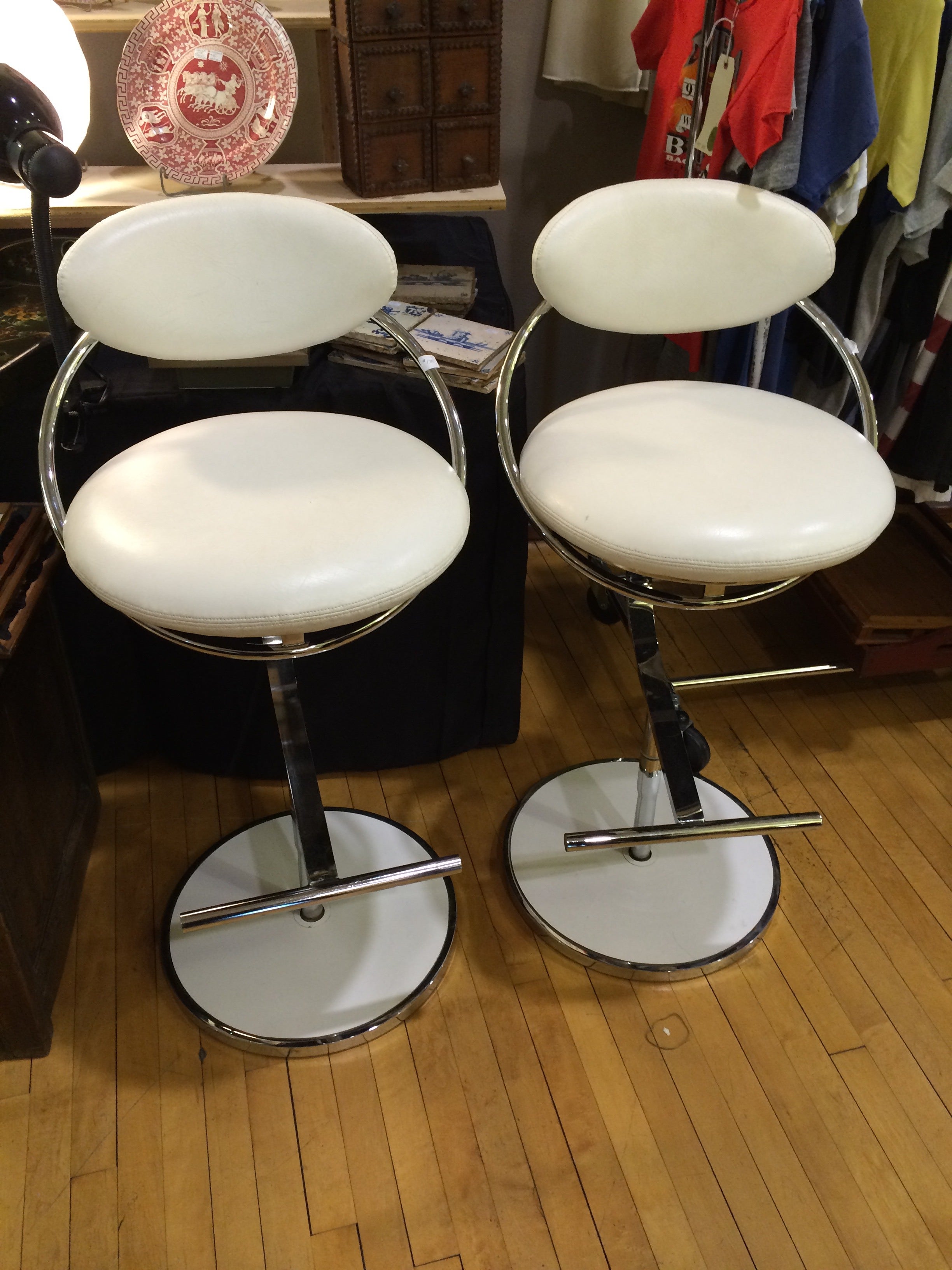 Pair of DIA Swivel Bar Stools