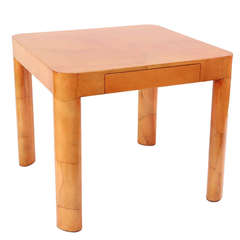 Karl Springer Lacquered Goatskin Games Table