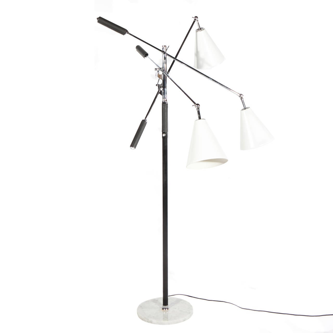 1960s Italian Triennale Style Floor Lamp In Excellent Condition In Brooklyn, NY