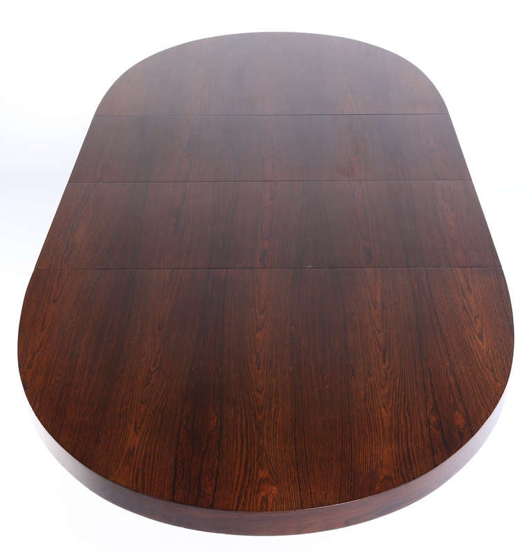 Rosewood Gothic Base Dining Table by Harvey Probber 1