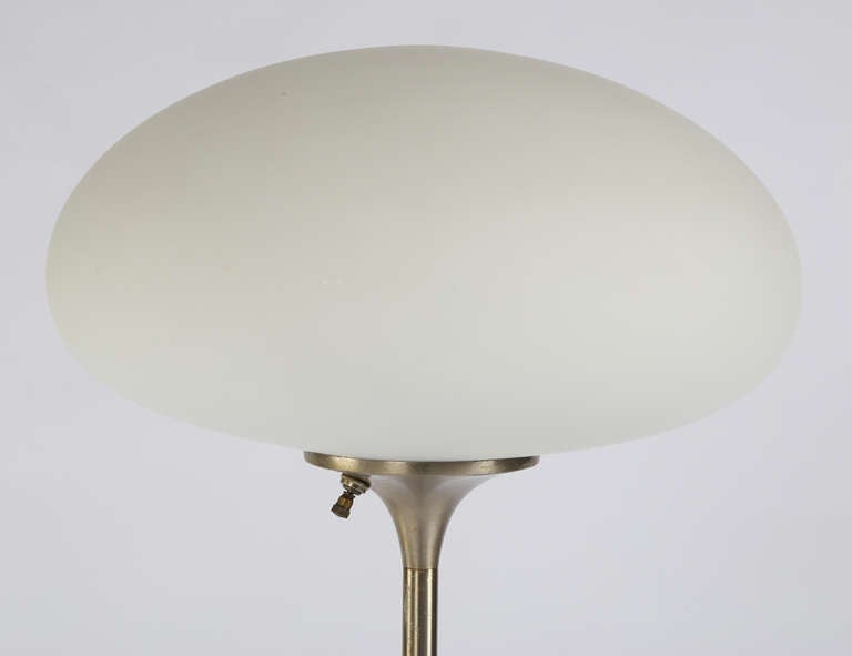 American Laurel Brushed Nickel Floor Lamp, circa 1960s
