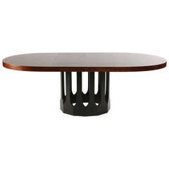 Rosewood Gothic Base Dining Table by Harvey Probber