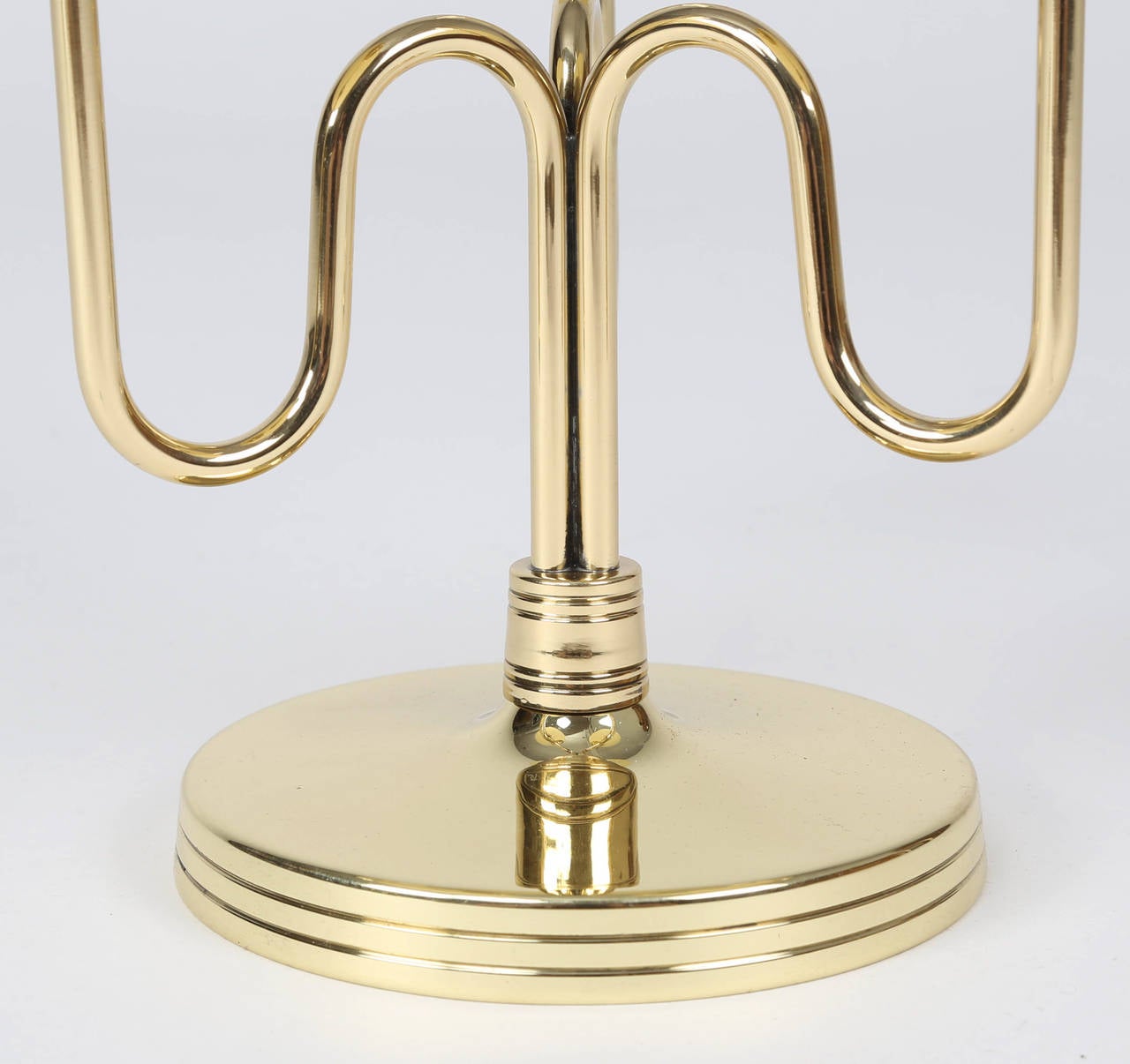 Pair of Solid Brass Candelabra by Tommi Parzinger, circa 1950s 2