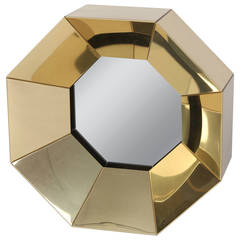 C. Jeré/Artisan House Octagonal Brass Mirror