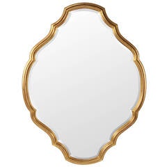 Curvaceous LaBarge Gilt Mirror
