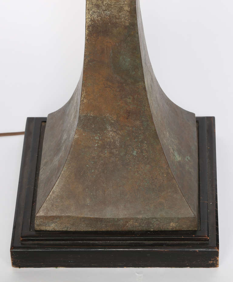 Mid-20th Century Solid Bronze Sculptural Floor Lamp in the Style of Hansen, circa 1960s