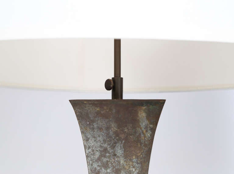 Solid Bronze Sculptural Floor Lamp in the Style of Hansen, circa 1960s 3