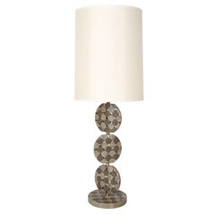 Sculptural Table Lamp in Shagreen and Horn by R & Y Augousti, circa 1980s