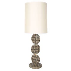 Sculptural Table Lamp in Shagreen and Horn by R & Y Augousti, circa 1980s 7