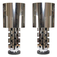 C. Jeré/Artisan House Chrome Table Lamps