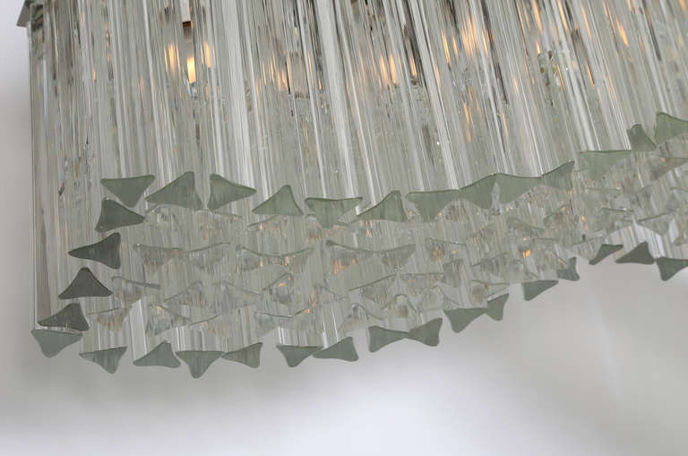 Late 20th Century Murano 1970s Italian Glass Chandelier by Camer