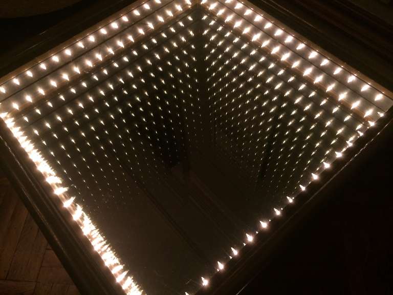 Italian Illuminated Infinity Coffee Table For Sale at 1stdibs