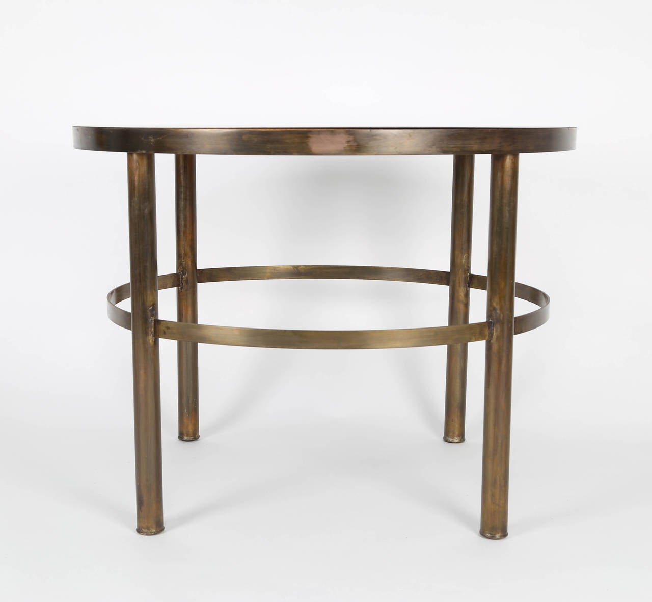 Patinated Bronze End Table by Philip and Kelvin LaVerne, circa 1960s