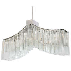 Murano 1970s Italian Glass Chandelier by Camer 9