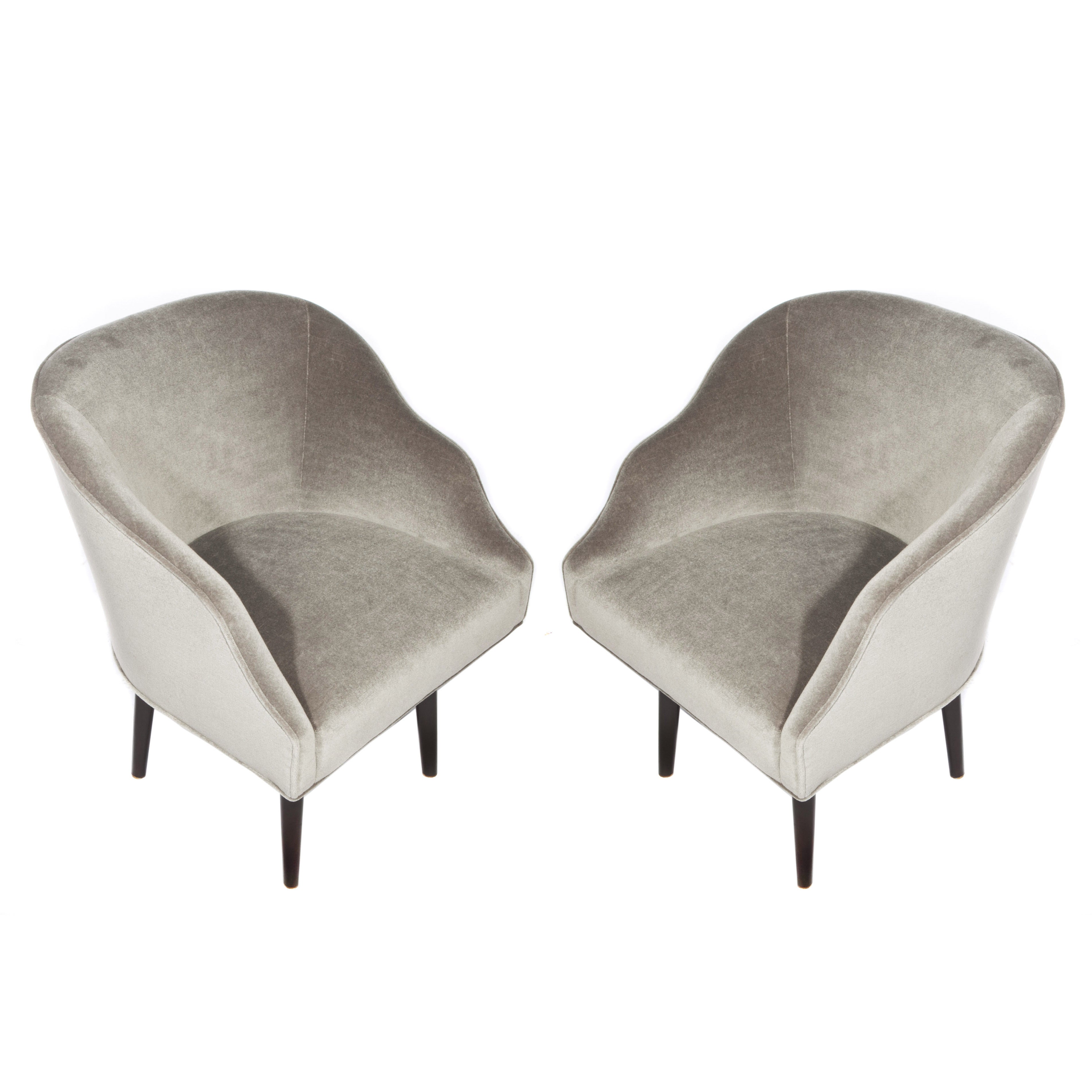 Pair of Swivel Armchairs by Edward Wormley for Dunbar, circa 1960s