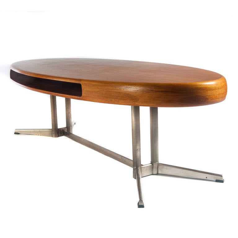 Johannes Andersen Capri Teak Coffee Table, Circa 1960s In Good Condition In Brooklyn, NY