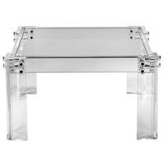 Bolted 1970s Lucite End or Side Table 7