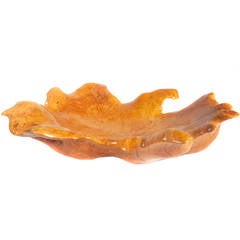 Large Hand-Carved and Polished Burl Bowl