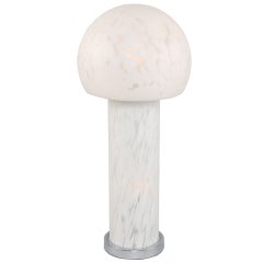 1970s Italian Murano Mottled-Glass Table Lamp