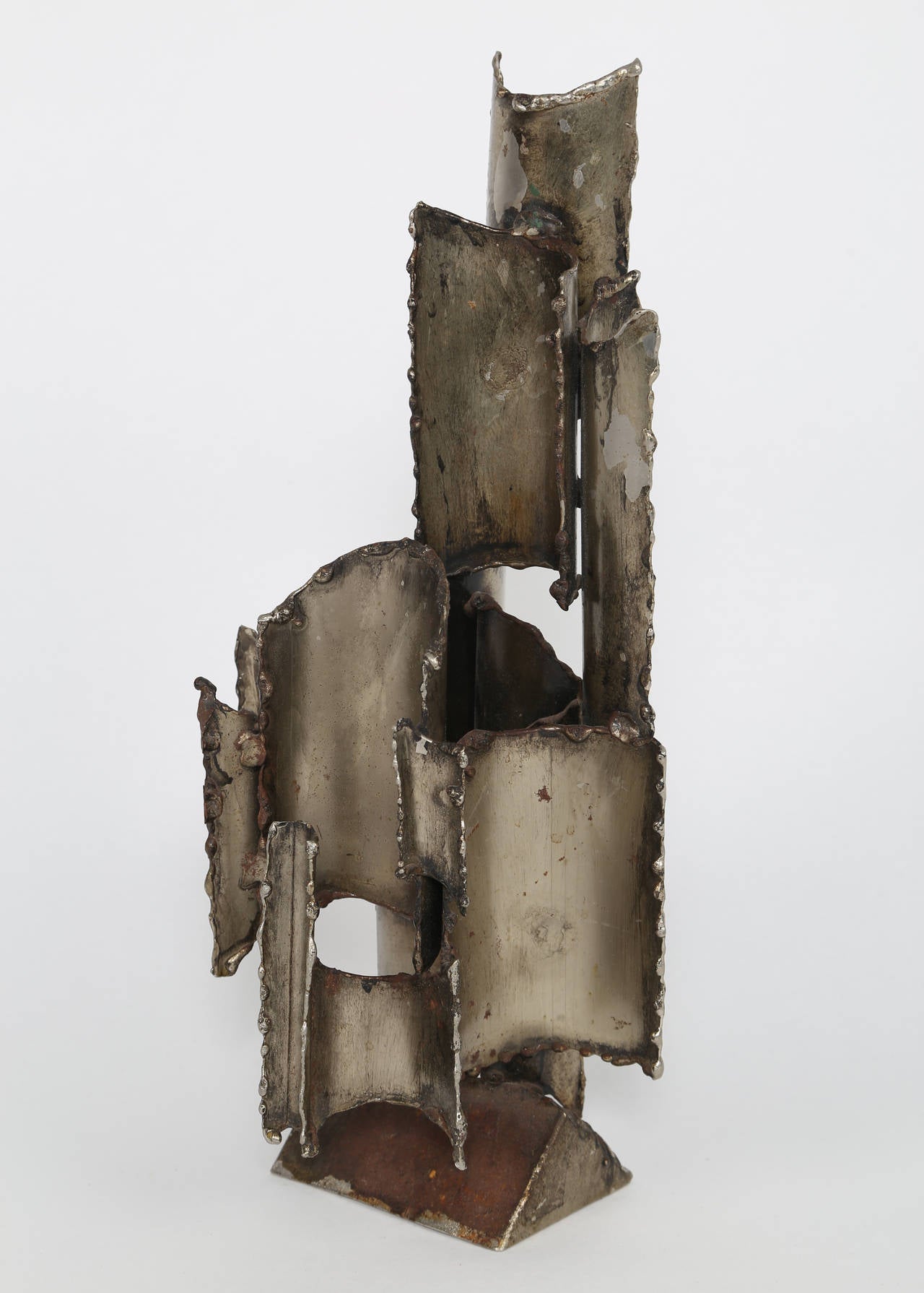 Italian 1960s Marcello Fantoni Torch-Cut Table Sculpture