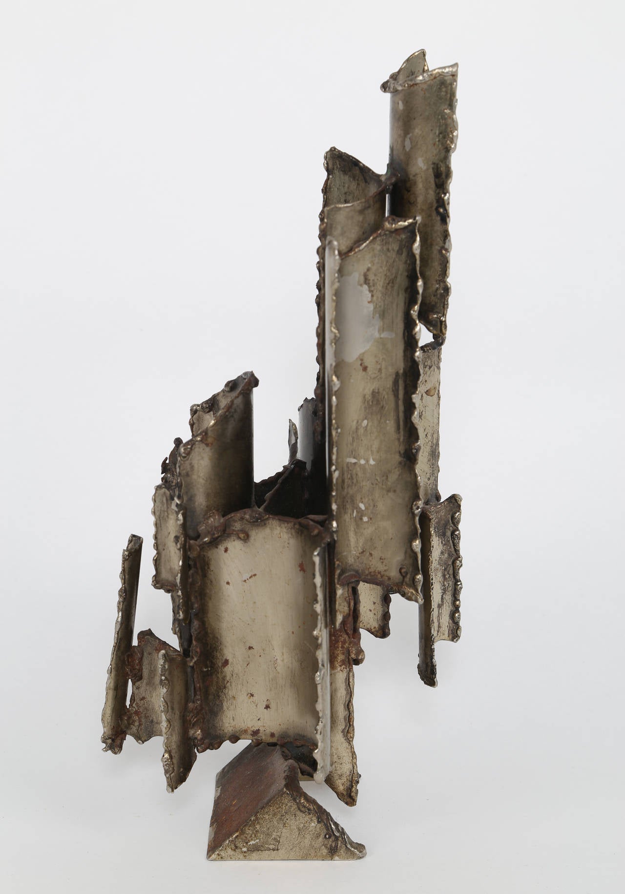 1960s Marcello Fantoni Torch-Cut Table Sculpture In Good Condition In Brooklyn, NY