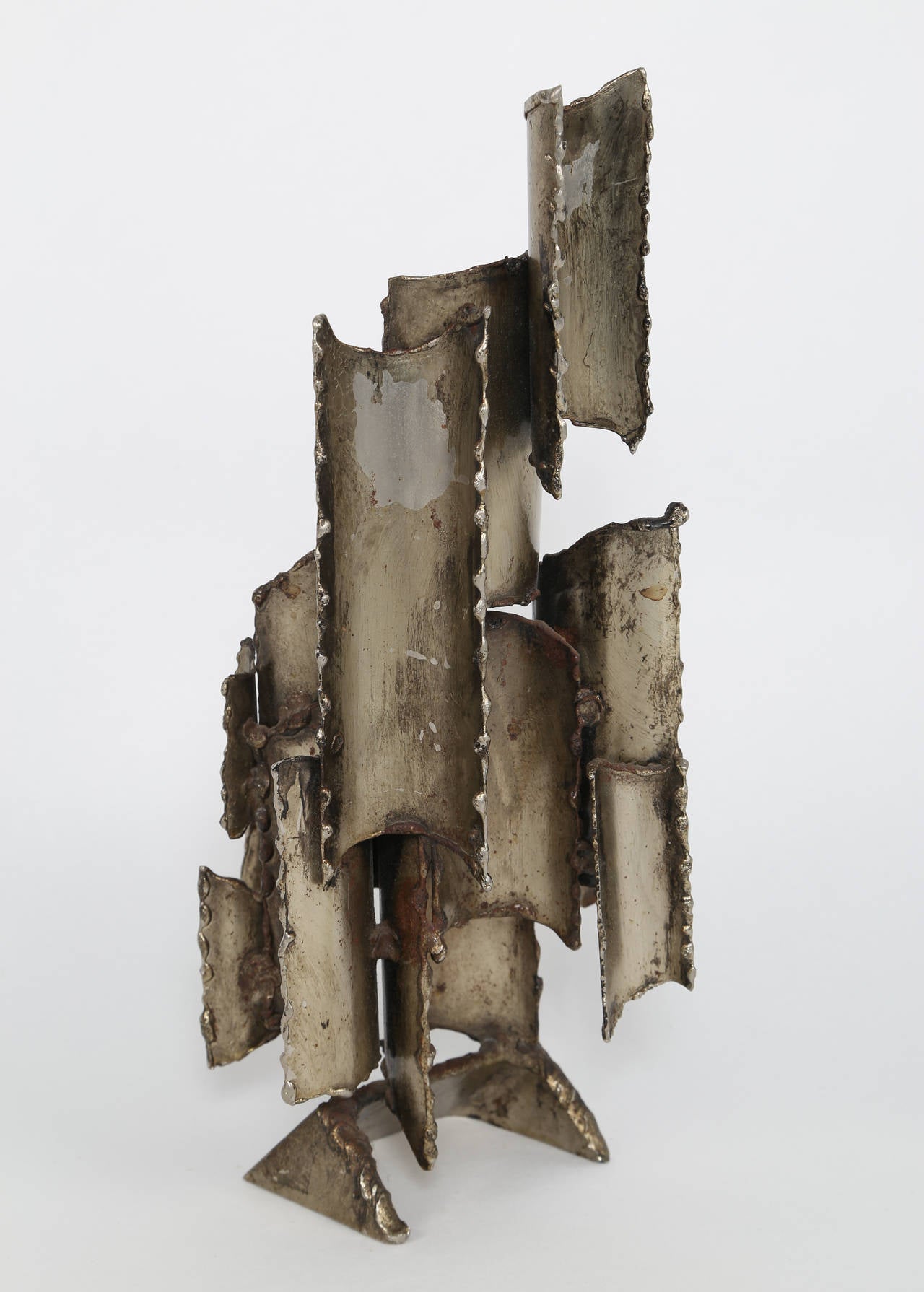 Mid-20th Century 1960s Marcello Fantoni Torch-Cut Table Sculpture