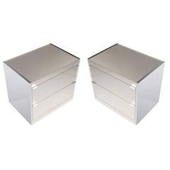 Pair of Ello Mirrored Nightstands