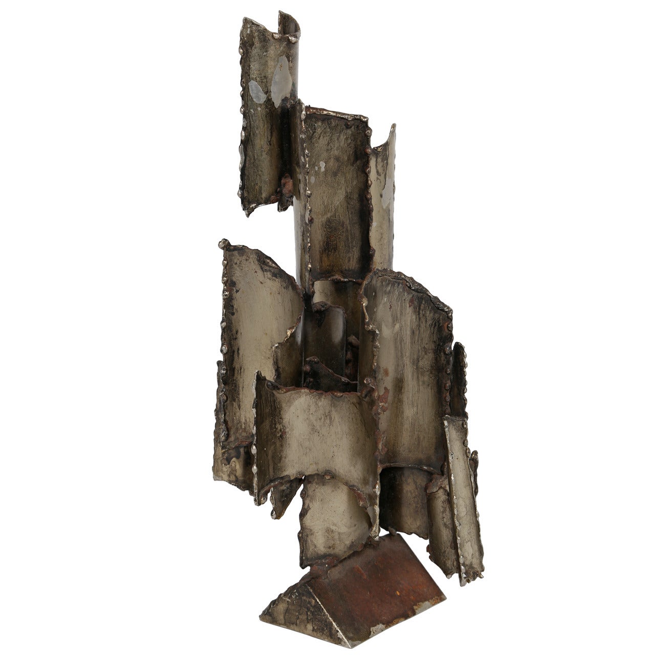 1960s Marcello Fantoni Torch-Cut Table Sculpture