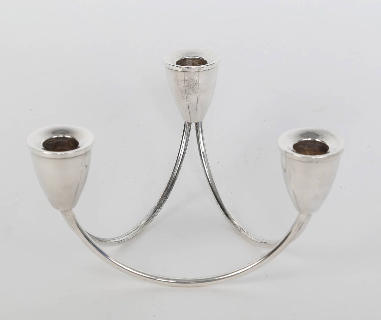 Collection of Three-Candle Sterling Candelabra by Duchin Creation, circa 1950s In Excellent Condition In Brooklyn, NY