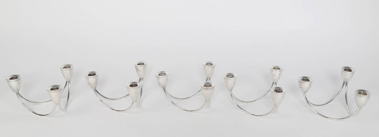 duchin silver candle holders