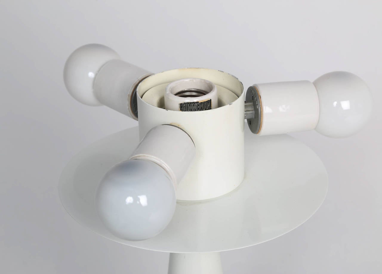 American Groovy Robert Sonneman Mushroom Table Lamp, circa 1970s For Sale