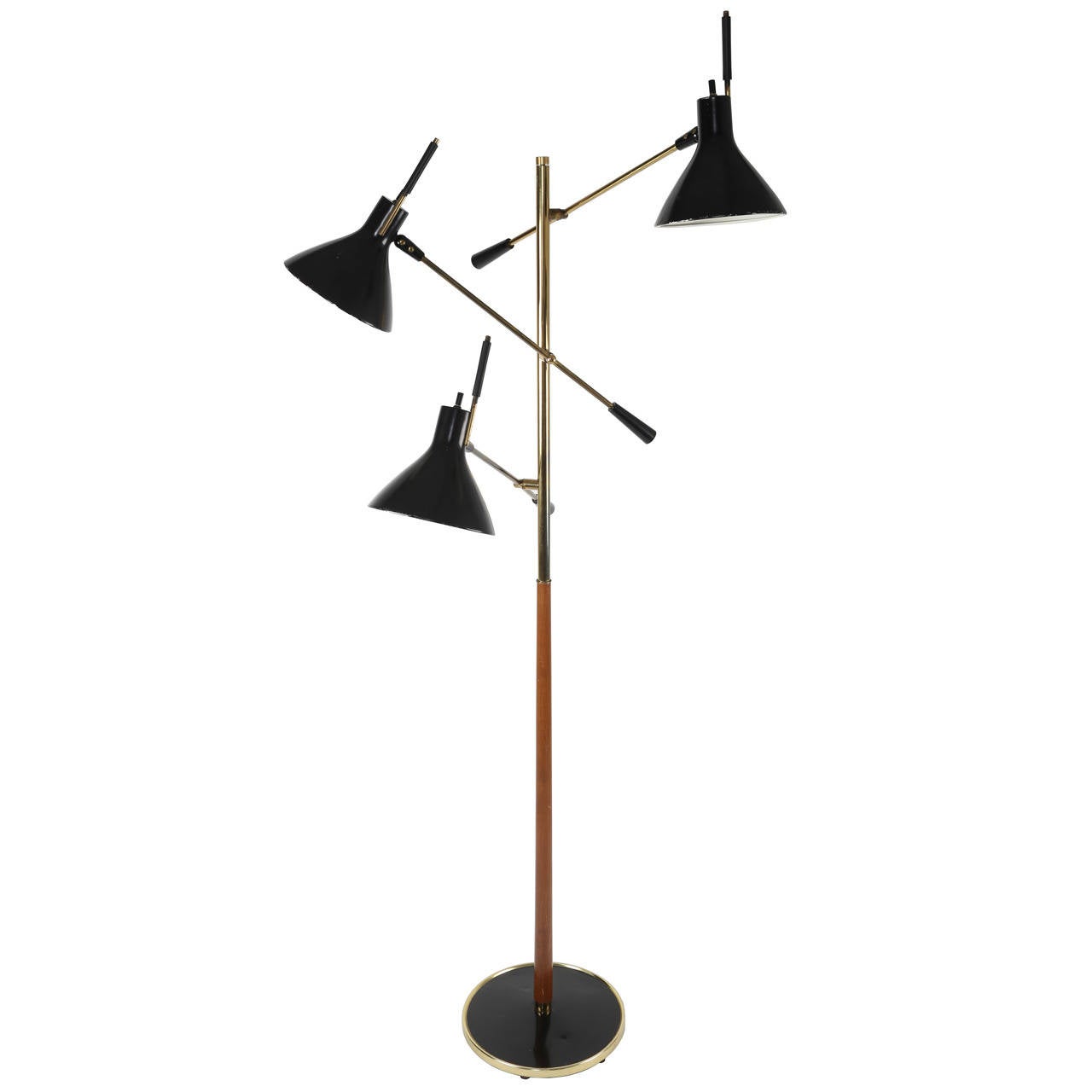 Gerald Thurston for Lightolier Three-Arm Floor Lamp at 1stdibs Gerald Thurston for Lightolier Three-Arm Floor Lamp at 1stdibs