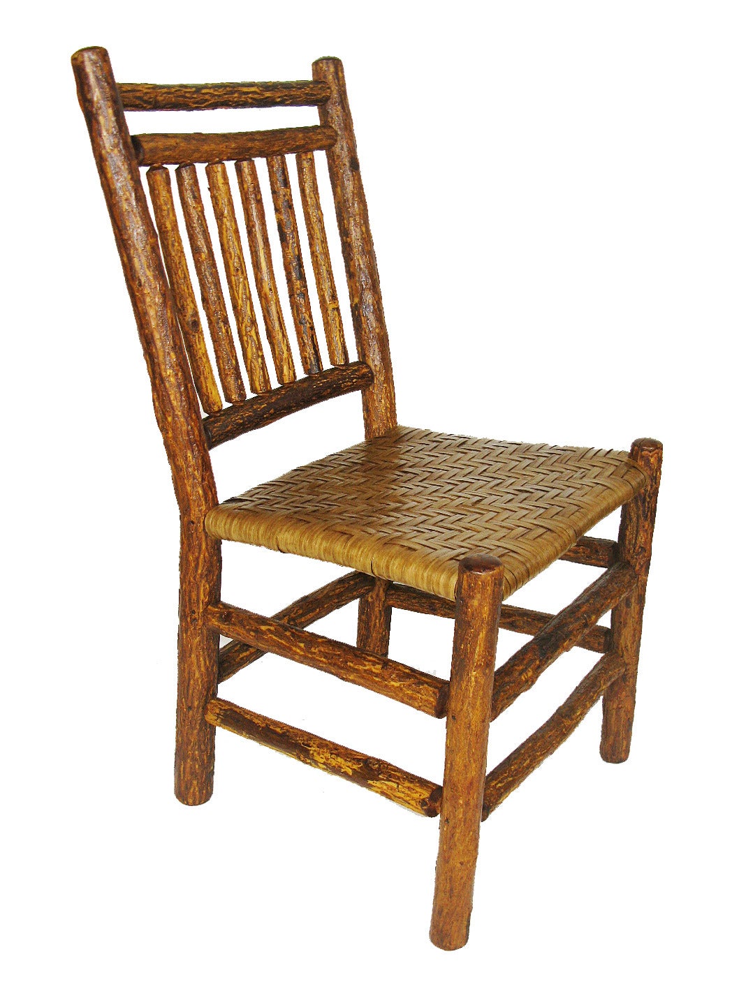 Set of Six Rustic Dining Chairs