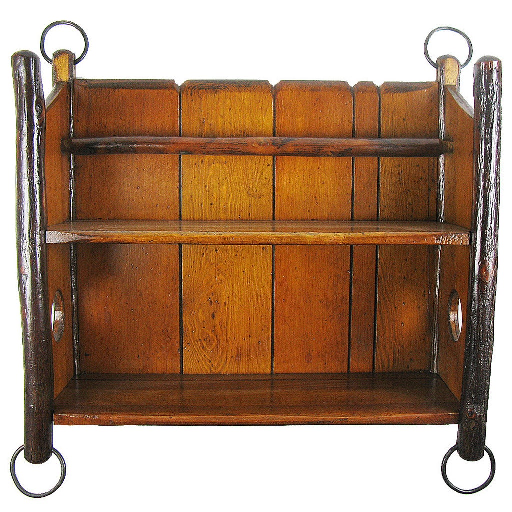 Old Hickory Wall Shelf For Sale
