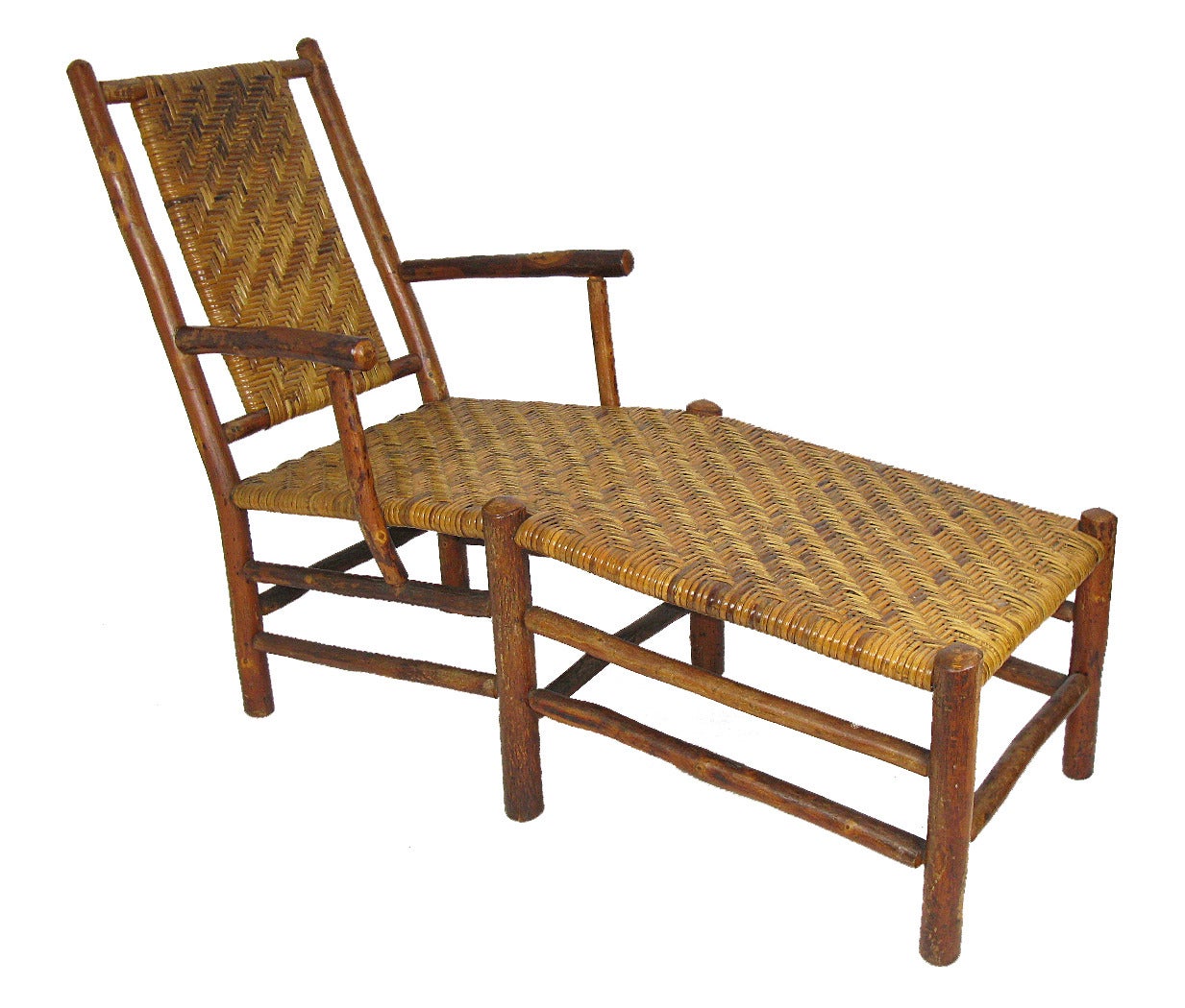 Rare Hickory Lounge Chair