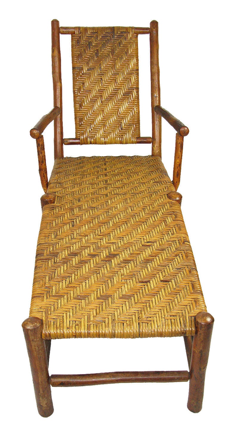 Adirondack Rare Hickory Lounge Chair
