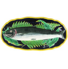 English Majolica Fish Platter