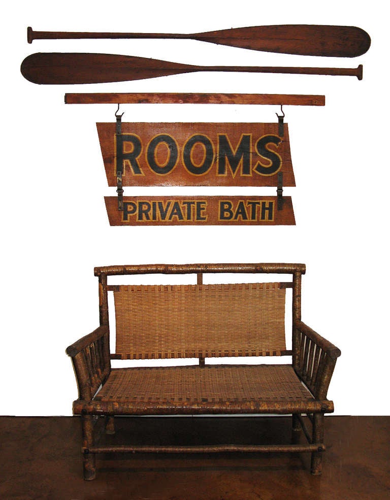 Adirondack Boarding House Sign - Rooms and Private Bath For Sale